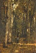 Laszlo Paal In the Forest of Fontainebleau France oil painting artist